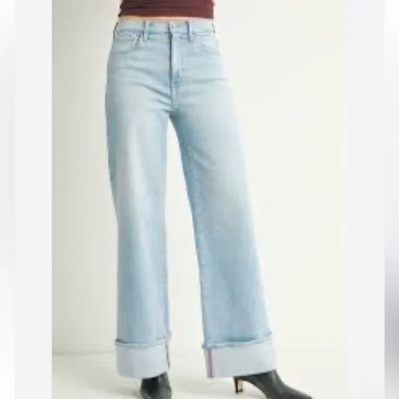 NWT JBD. - Just Black Denim - Cuffed Palazzo Light Denim Jeans Size 28 - Picture 10 of 10